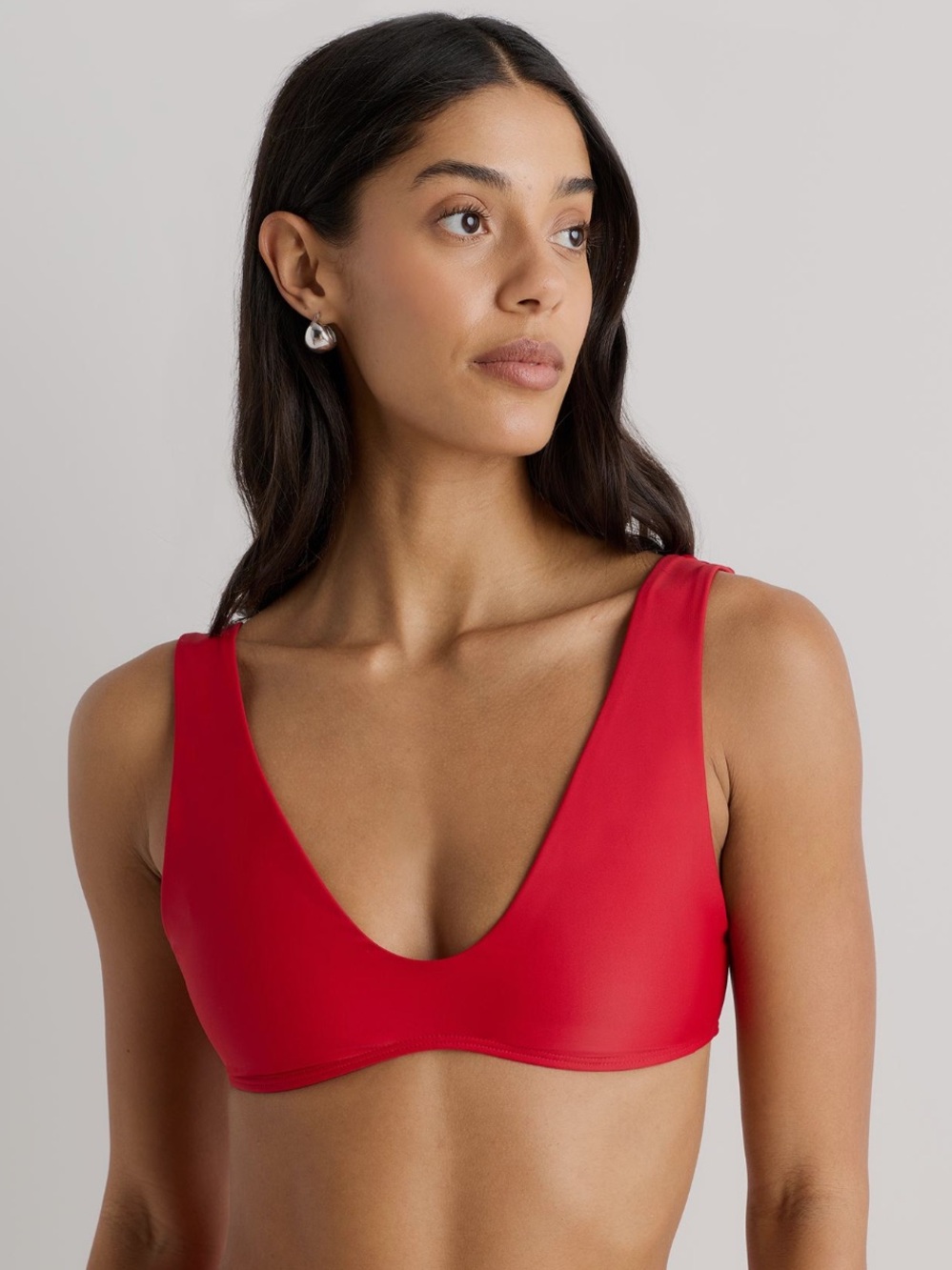 Quince Italian Plunge Bikini Top